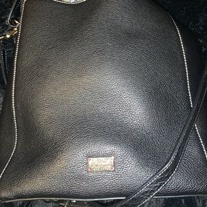 Frances Valentine Shoulder Black Bag
